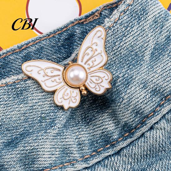 Skirt Fashion Accessory Pin Waist Tightener Butterfly Pins, No-Sew Pants Tighteners, Removable Safety for Low Slit Dress Pins Loose Jeans Skirts
