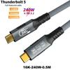 8K USB4 Type C Cable 40Gbps 240W PD3.1 QC4.0 For Samung Thunderbolt 4 Fast Charging Cable Thunderbolt3 USB C to C Data Transfer