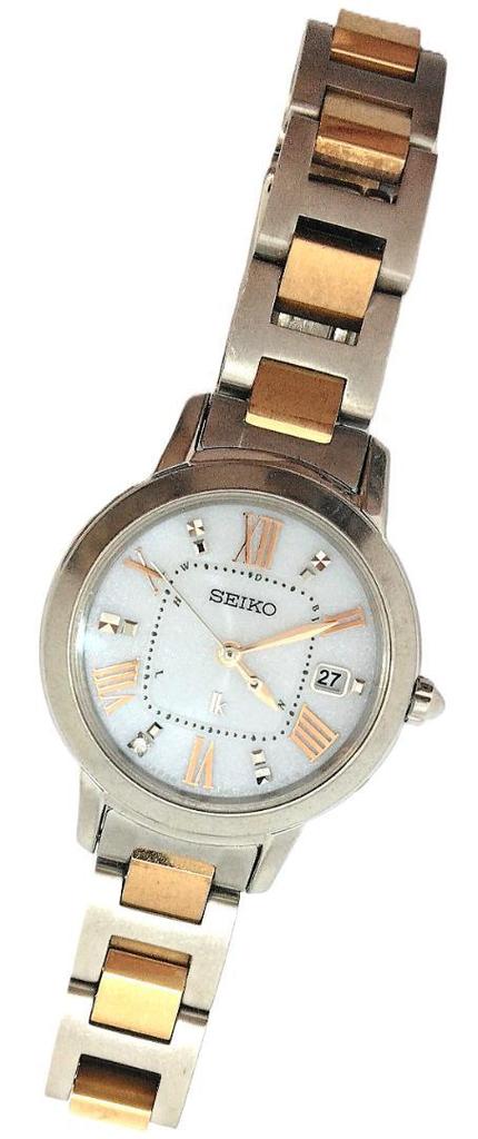 [USED] Pre-owned Seiko Lucia Watch with White Dial and Solar Battery (50045)