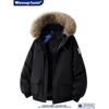 Wassup Saidd Fur Collar Hooded Cotton Coat for Men, Winter Windproof Thickened Warm Cotton Jacket for Women, Parka Style Trendy