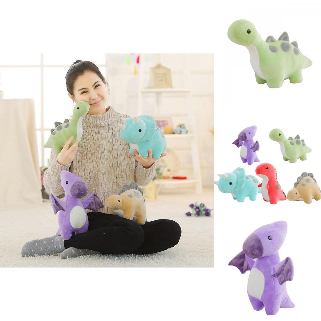 Adorable T-rex Triceratops Dinosaur Plush Toy For Kids Soft Squishy Stuffed Animal Doll