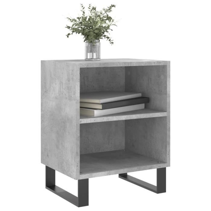 VidaXL Bedside Tables 2 Pcs Concrete Grey 40x30x50 Cm Engineered Wood 826805