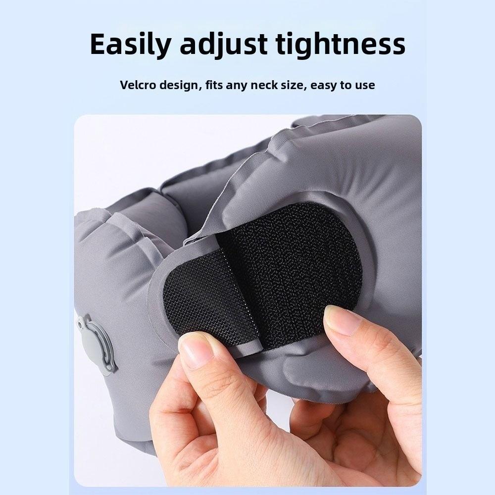 with Storage Box U-shaped Neck Pillow Breathable Ring Neck Pillow Inflatable Travel Pillow Travel
