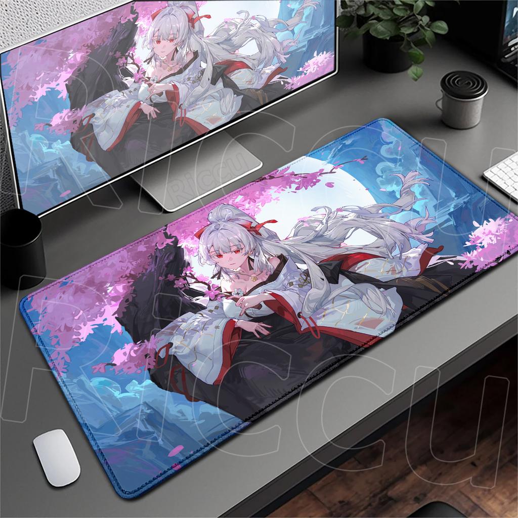 XXL Computer Non-slip Rubber Mousepad Wuthering Waves Gamer Deskmat Cute Cartoon Notebook Rug Hiyuki Keyboard Gaming Accessories