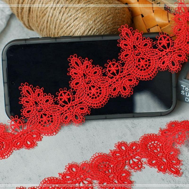 1PC DIY Curtains Flexible Skirts Soft Hair Accessories Trim Material Gift Packaging Delicate Tablecloths Lace Decorative 5.5CMx1M