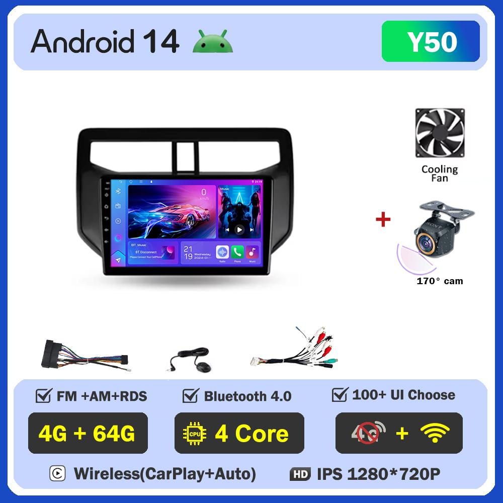 Android 14 For Toyota Rush Daihatsu Terios 2017-2020 Touch Screen Car Multimedia Video Player Wireless Android Auto Radio Wifi