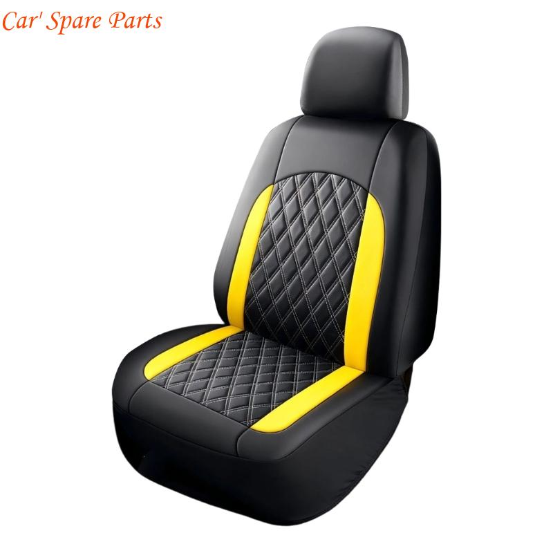 Y4UA Universelle Auto-Ledersitzbezüge Mit Diamant-Steppdesign Für Limousine SUV