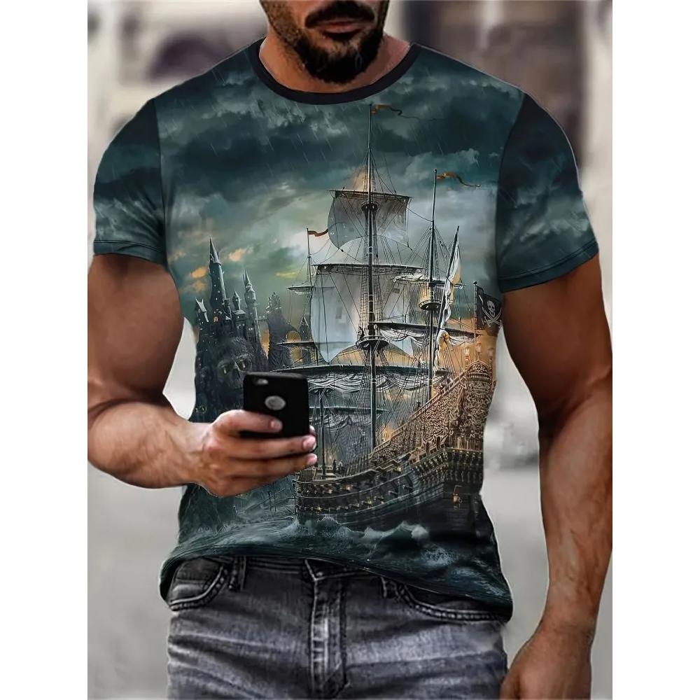 Casual Versatile Fashion Men's Top Short Sleeve Comfortable Daily T-Shirts Men’s