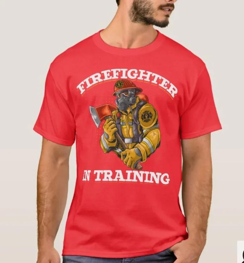 Firefighter In Training Future Fireman TShirt Summer Cotton Short Sleeve ONeck Mens T Shirt New S3XL