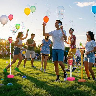 Bubble Machine with Light And Music Automatic Standing Bubble Maker 46.5 Inch Height Adjustable LED Colorful Lighting Party Toy for Backyard Birthday