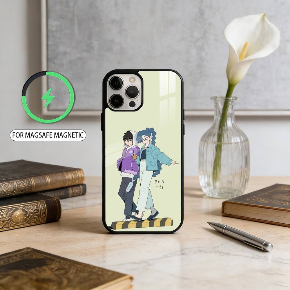 

S-Scissor S-Seven Anime Magnetic For Magsafe Wireless Charging Phone Case For iPhone17,16,15,14,13,12,11 Plus,Pro Max iPhone14Plus