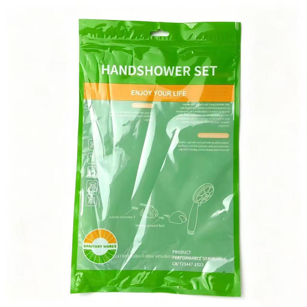 Black Warrior 5-Speed Lotus Handheld Shower Head Set for Bathrooms