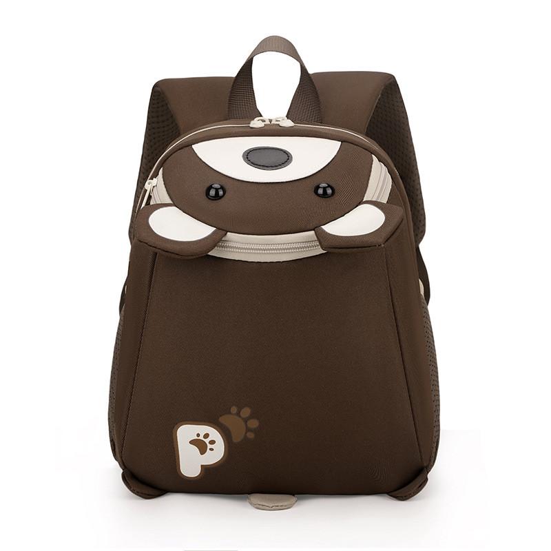 Cartoon Bear Little Animal Print Children Playful Nylon School Backpack Travel