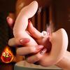 Beheizter Fingervibrator mit Saugfunktion, Wiederaufladbarer Stiller G-Punkt Dildo, Vibrations-Masturbator für Frauen, Weiches Silikon-Sexspielzeug für Frauen