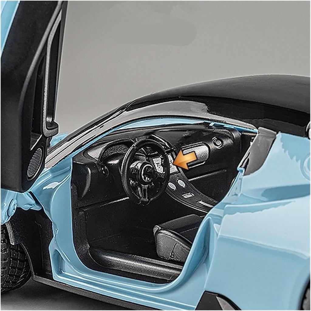 1/22 Scale Maserati MC20 Sport Car Model with Sound and Light, Pull Back Alloy Model Diecast Model Car for Kids Toy Gift