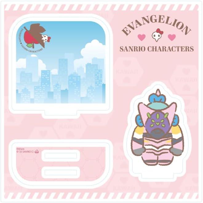 Evangelion x Sanrio Characters 04 Unit-08 x Hangyodon [Collaboration Illustration] Acrylic Stand Plate