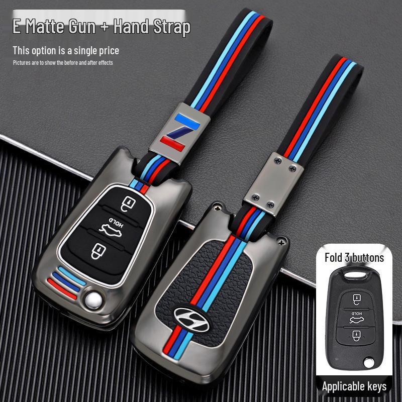 

Hyundai Old Model Key Protective Case with Carbon Fiber Pattern