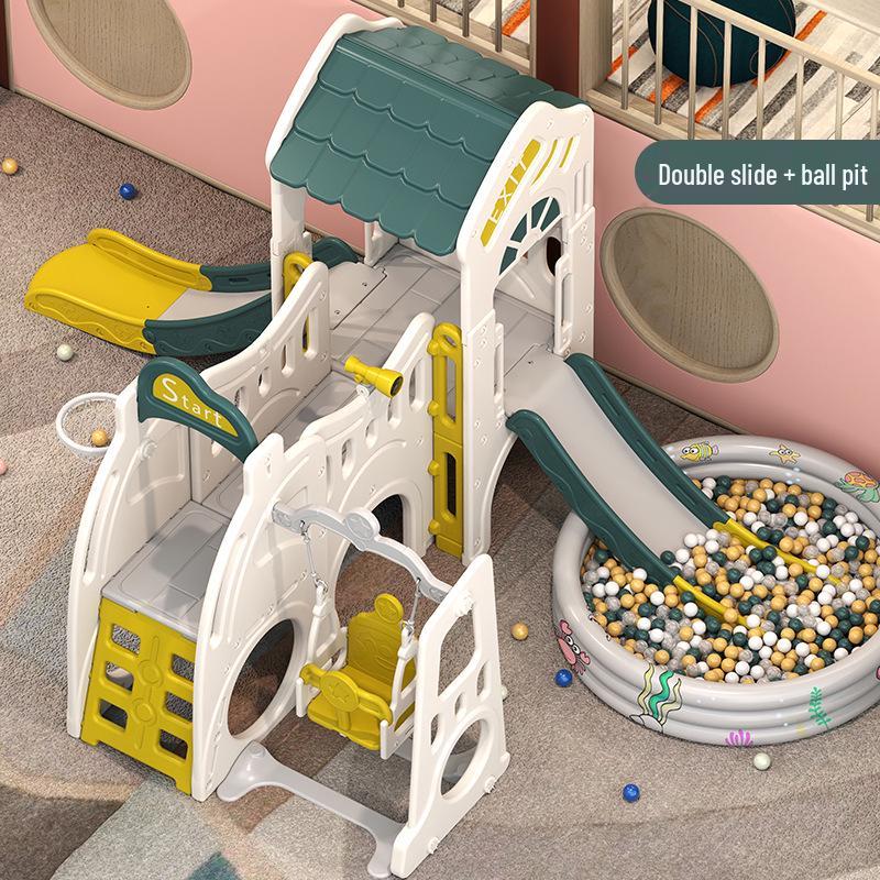 Indoor Children's Slide and Swing Set – Perfect First Birthday Gift & Multifunctional Toy