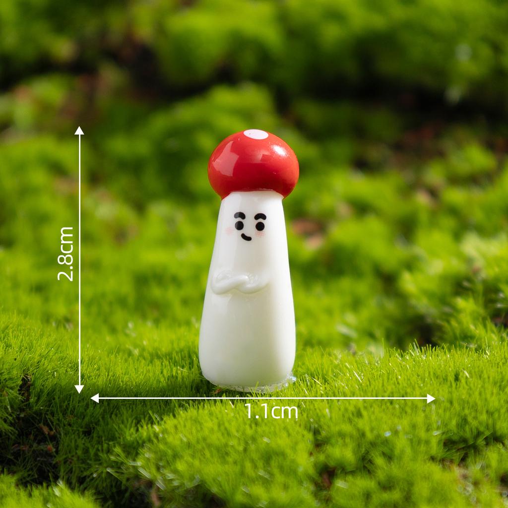 7 PCS Micro Landscape DIY Mushroom Decoration Set