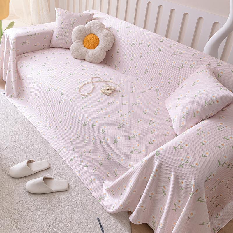 Summer Cool Sofa Cover Towel New Ice Silk Sofa Cushion Summer All-inclusive Sofa Blanket