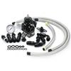 Adjustable Fuel Pressure Regulator Kit AN6 Feed & AN6 Return Line W/ 0-160PSI Gauge Set 3-20/ 20-45/ 45-70 Pressure Springs