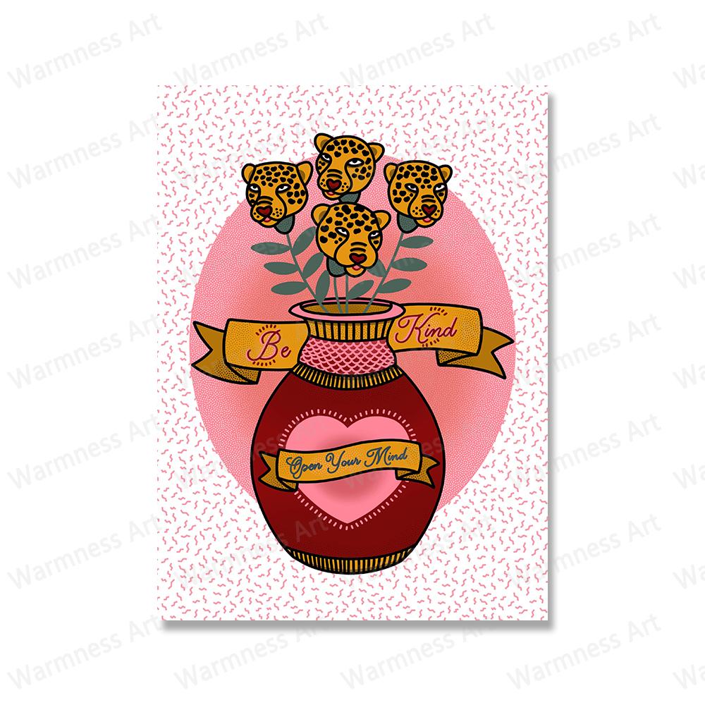 Abstract Leopard Pink Sexy Girl Bodies Wall Art Canvas Painting Nordic Posters Prints Pictures for Living Room Home Decoration