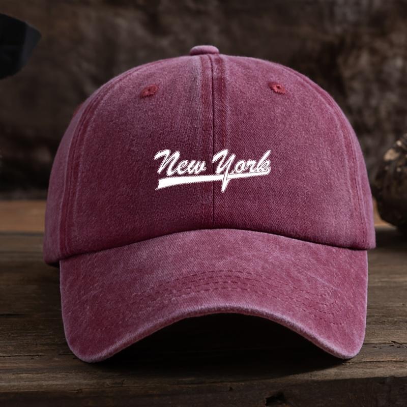 

Letter Printed Baseball Hat, Fashionable and Versatile Peaked Cap, Outdoor Hat Trend кларет