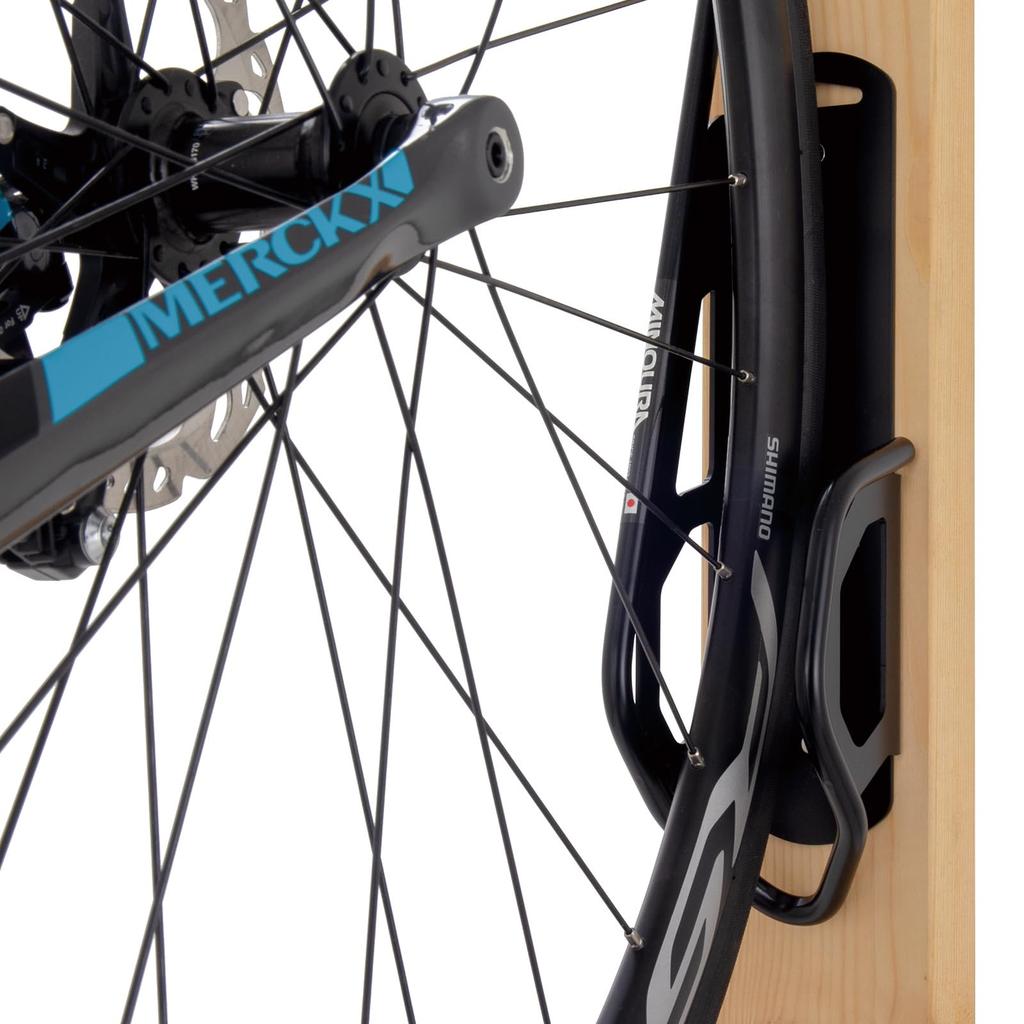 MINOURA Bicycle Bike Hanger V2 Wall-Mounted (Vertical Hanging Type) for 1 Bike, Black