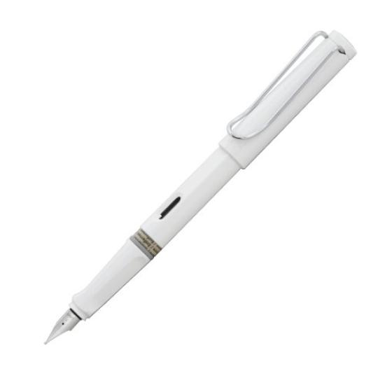 LAMY Safari L19WT Fountain EF Nib Pen, White, (Extra Fine)