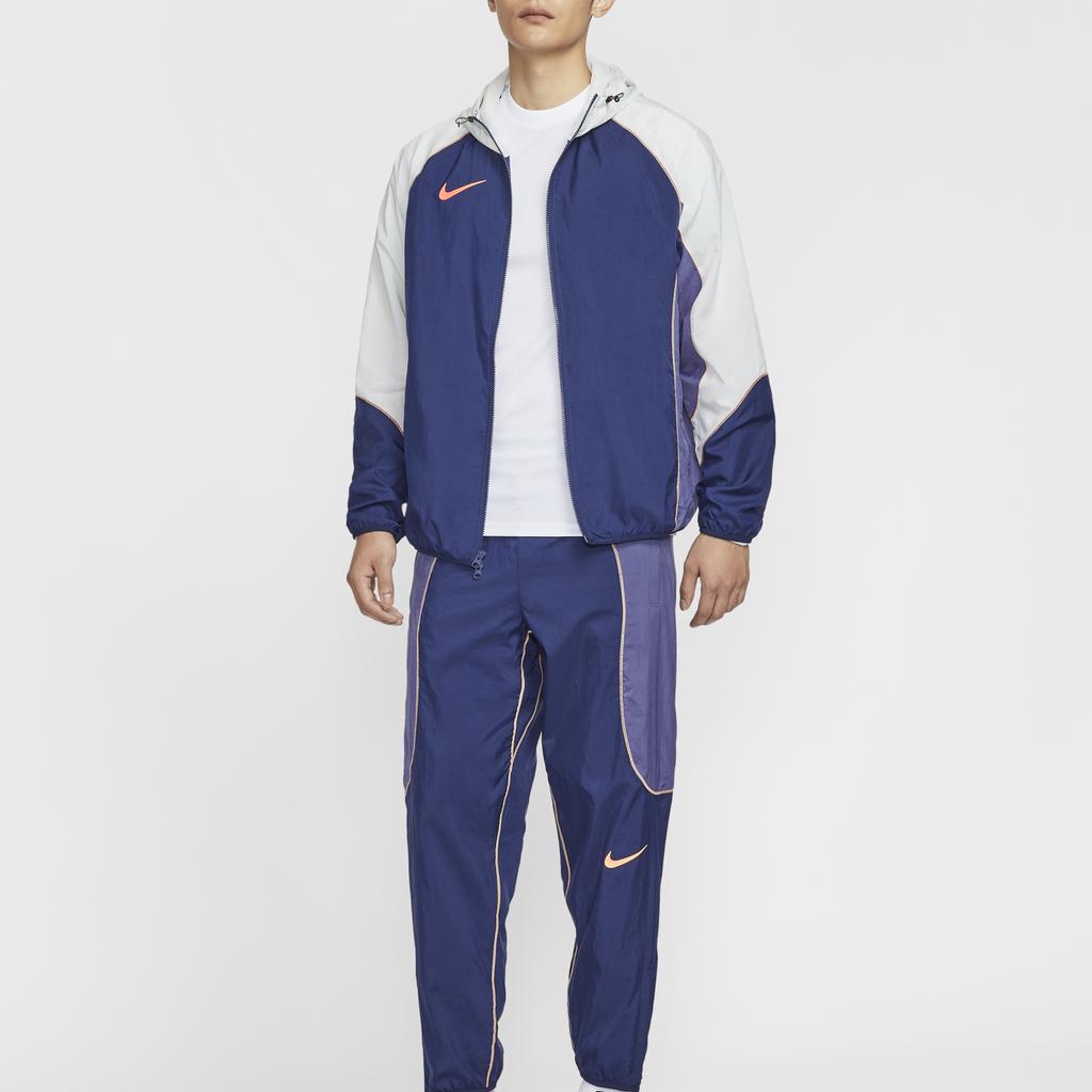 Nike Strike Fashion Comfortable Versatile Hooded Jacket Men Jacket Space-Blue Dust-Light-Color Dark-Purple-Gray HJ3803-492