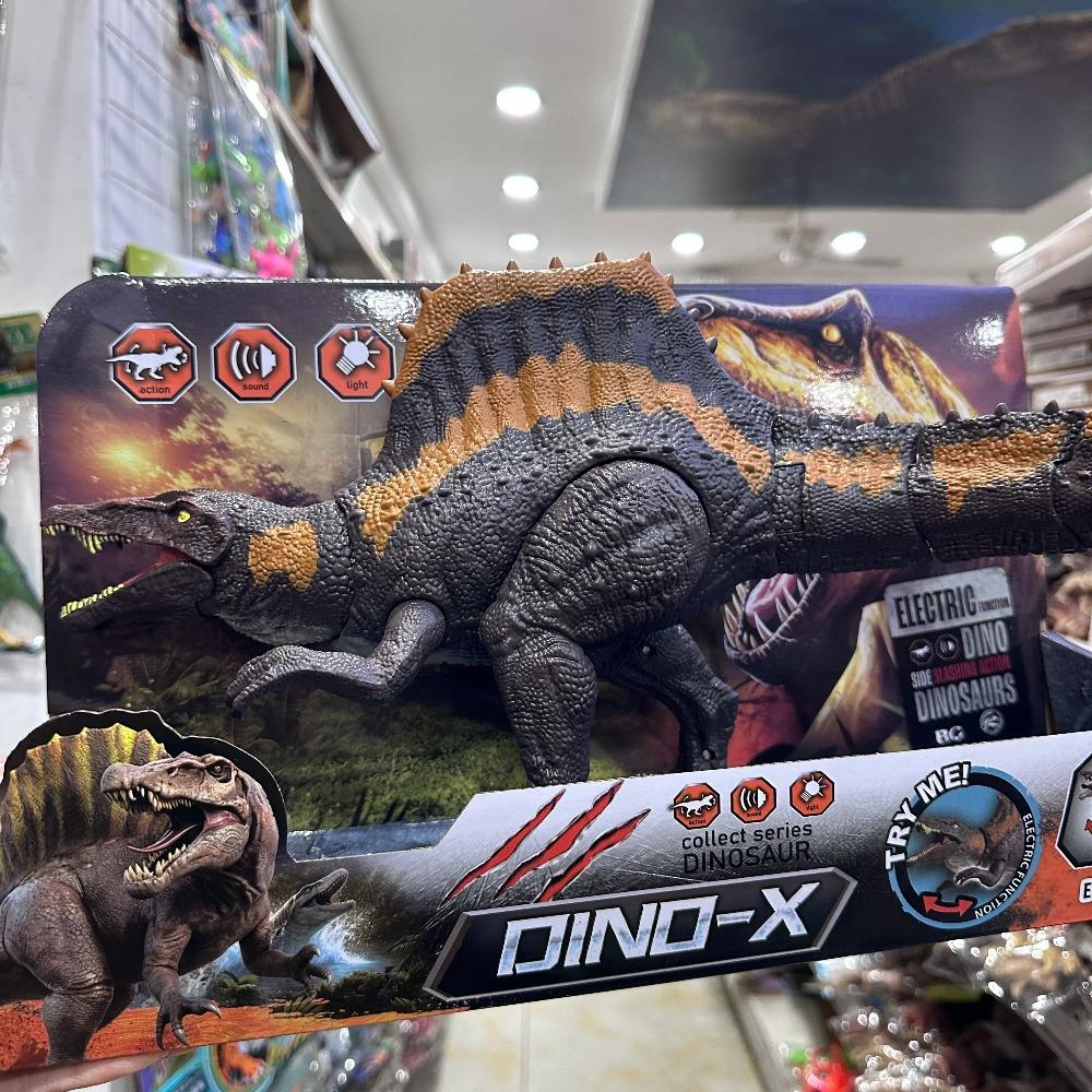 Jurský svět Dino-X Dinosaura Spinosaurus Zvukový a světelný efekt Spinosaurus Elektrický dinosaurus Akční hračka Dárek k narozeninám