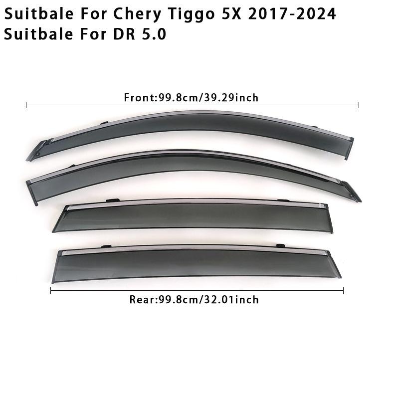 

Suitable for Chery Tuhu 5X 2017-2026 Weatherproof Window Sun Visor Weatherproof Side Window Sunvisor Sunshade Ventilation Strip