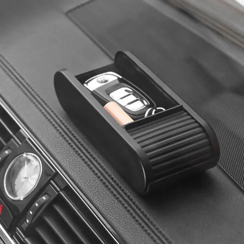 1pcs Car Storage Box Glasses Case Car Dashboard Storage Coin Box Pull-out Organize Box with Lid Auto Interior Accessories