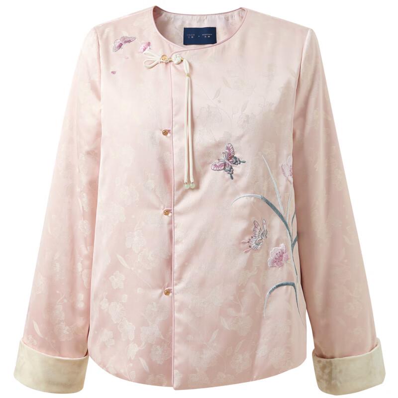 Sancai Plus Size Women's Embroidered Quilted Jacket