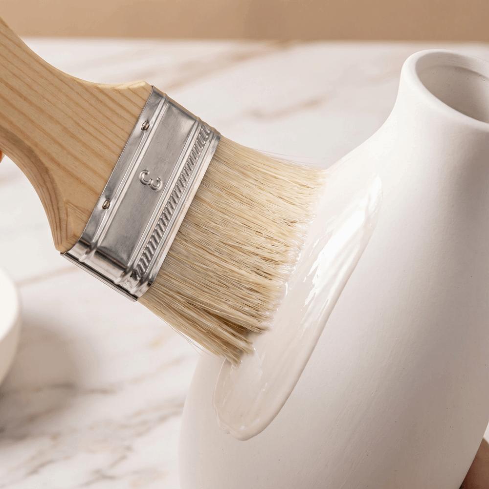 3/4Pcs 2/3/4/5in Paint Brush Set Wooden Handle Wide Flat Paint Brush  for Furniture