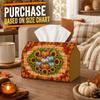 1pc Rustic Farmhouse Tissue Box Holder with Pumpkin Sunflower - Multifunctional Tissue Dispenser Suitable for Bedroom, Living Room, Car, Picnic Party