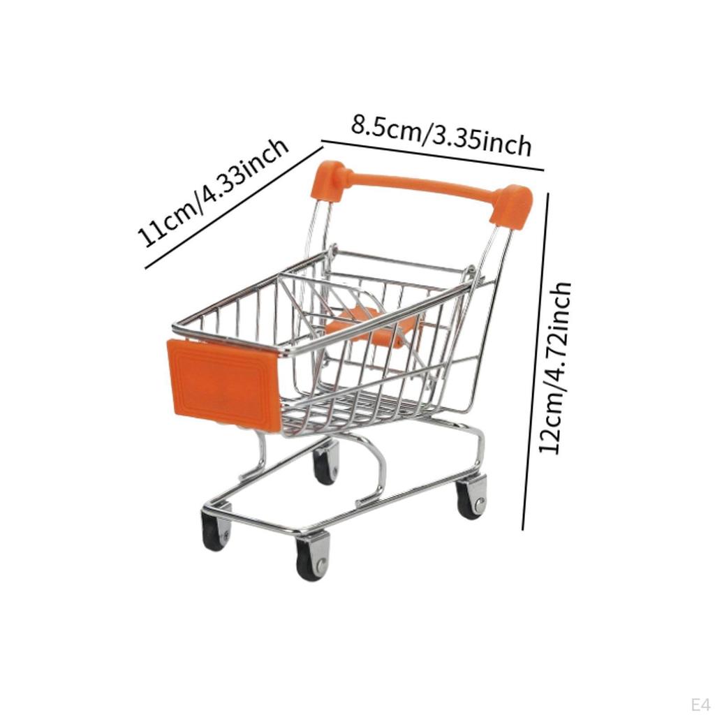 Mini-Einkaufswagen Kleiner Supermarkt Lustiger Frühpädagogischer Handwagen Einkaufswagen für