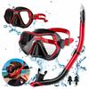 Diving Set: Mask With Tube, Snorkel, Swimming Goggles, Snorkeling