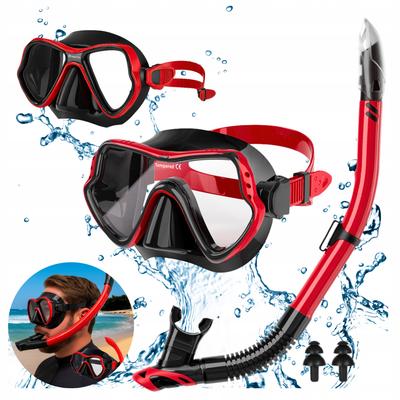 Diving Set: Mask with Tube, Snorkel, Swimming Goggles, Snorkeling