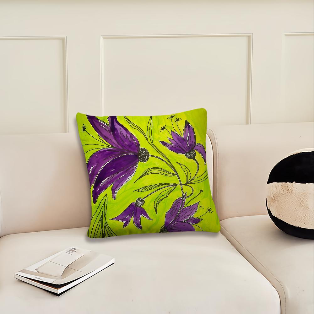 

Plant theme cushion cover Pillow Cover Decoration Room Home Sofa living Office Car Nordic Simplicity 12x12Inch