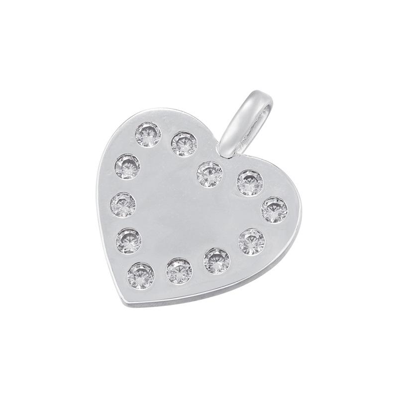 Personalized Luxury Micro-Set Diamond Love Cross Pendant Round Polaris Pendant Vd1331-1333