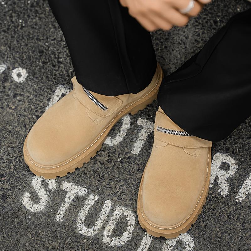 Mens Leather Shoes Autumn Winter Commuting Fashion Casual Comfortable Breathable Simple Fashion Shoes for Men