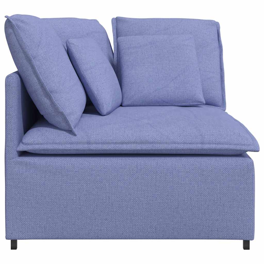 Modular Sofa Corner Unit with Cushions Denim Blue 100 Cm