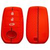 3 Buttons Silicone Car Key Holder Shell Case Cover Keychain For Toyota Corolla Hatchback Yaris Cross Hilux Lc200 Lc250 Lc300
