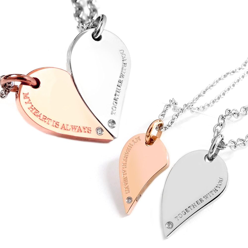

to Pair necklace with teddy surgical stainless and perfect as a present or pair accessories not available [Close Me] bear, diamond, steel, magnet, розовый