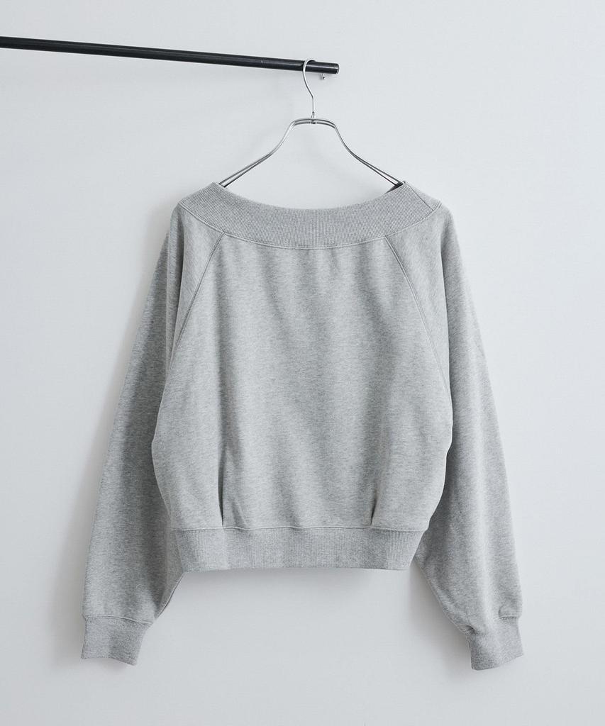 Shoulder Chest Embroidered Sweatshirt Natural Color F [BIS] 2-Way One-Off Pullover, Women's, BVM15140, (16),