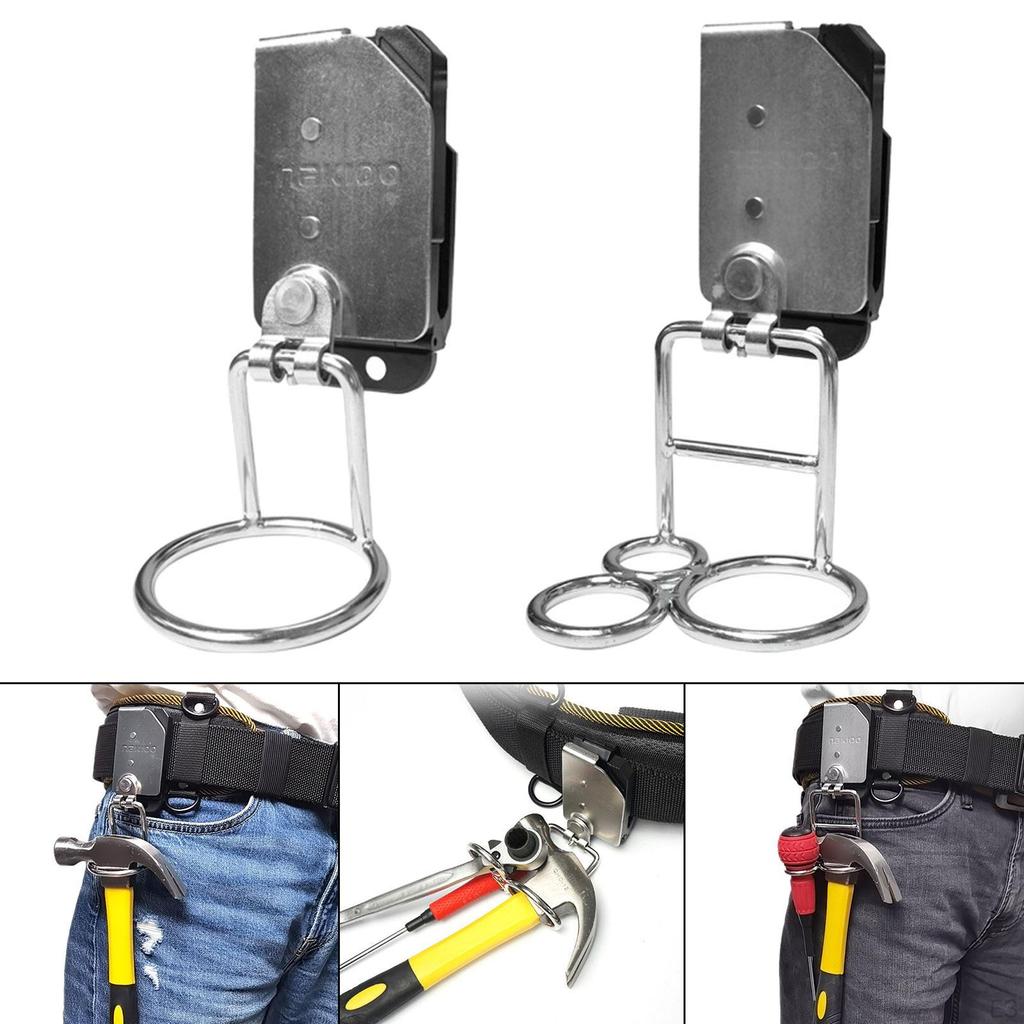 Waist Tool Holder ,Tool Holster ,Metal ,Heavy Duty, Quick Release for Belt Clip on Hang Hammers