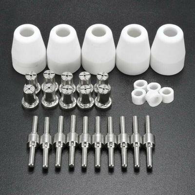 30Pcs/set Plasma Cutter Torch Kit Consumable Nickel-Plated Replacement