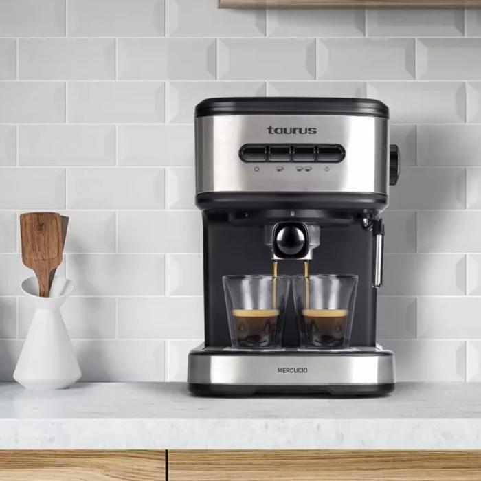 Cafetière À Espresso - Taurus - Mercucio - 850W - 20 Bar - Réservoir 1.50L