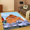 3D Grizzy and The Lemmings Cartoon Carpet Rug for Bedroom Living Room Sofa Home Decor,kids Game Area Rug Non-slip Floor Mat Gift